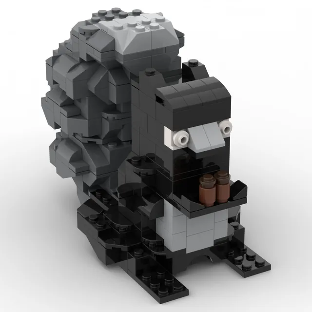 Black squirrel: brick model render
