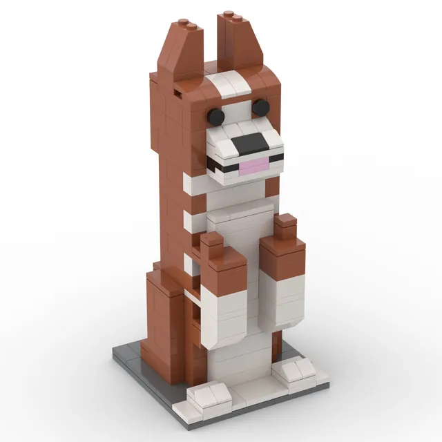 Corgi with attitude: brick model render