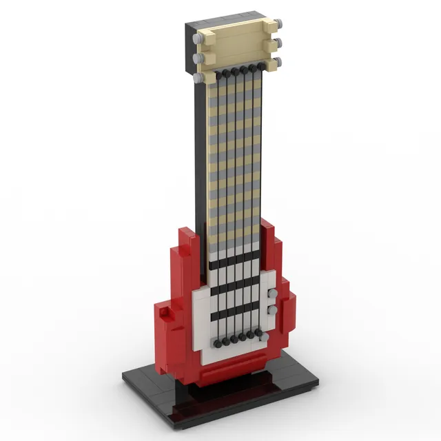 Electric guitar: brick model render