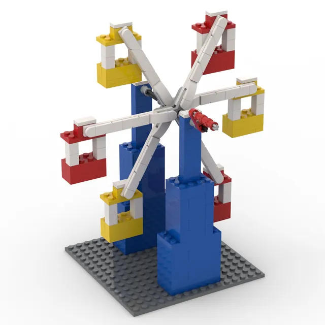 Ferris wheel: brick model render