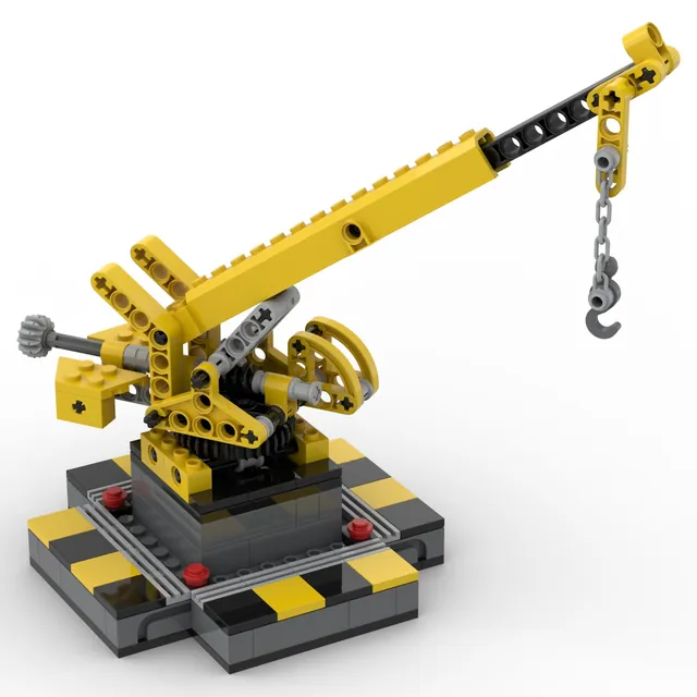 Harbour crane: brick model render