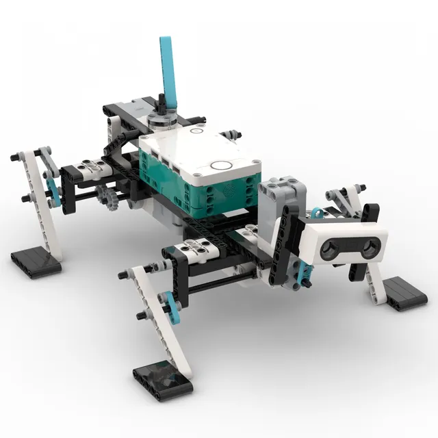 Pip, the walking robot puppy: brick model render