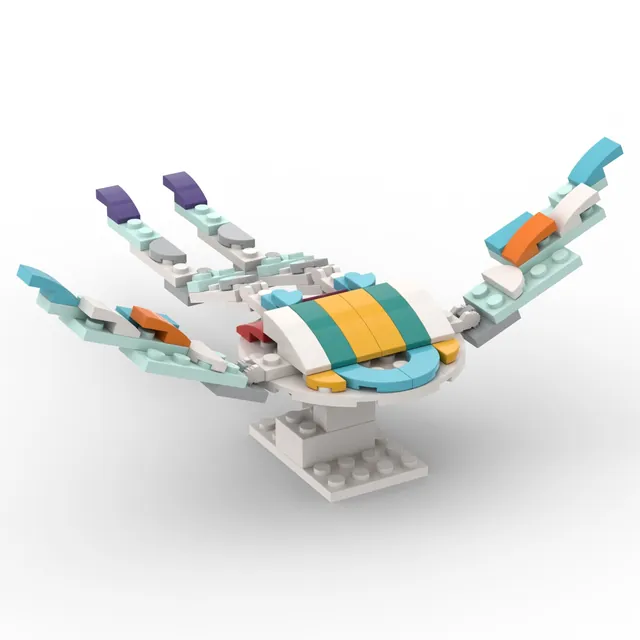 Prismatic jellyray: brick model render