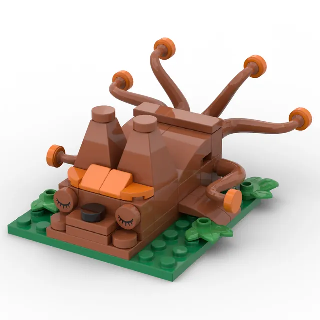 Sleeping Vulpix: brick model render