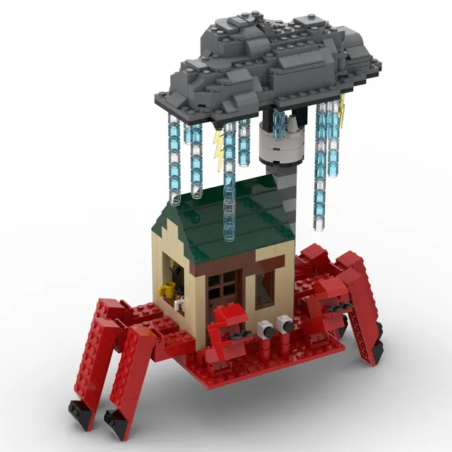 Storm-chasing tea house: brick model render