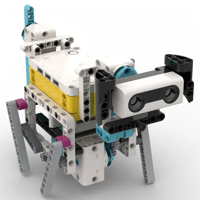 Walking robot puppy: brick model render