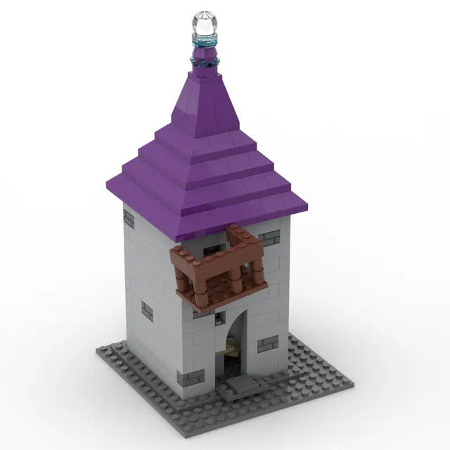 Wizard's tower: brick model render